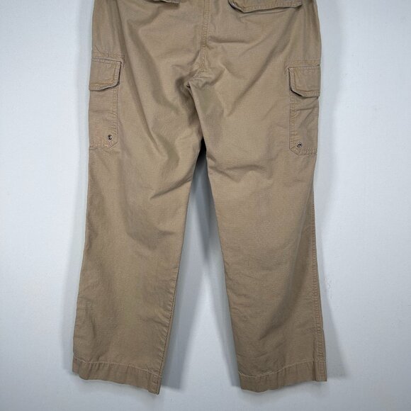 J Crew Cargo Pants Women's 8 Low Fit Mid Rise Beige Pockets City Casual - Picture 2 of 13